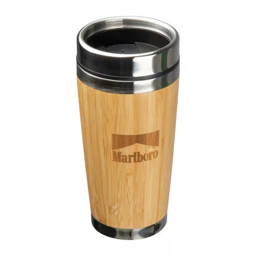 Bambusz termoszbögre, 400 ml
