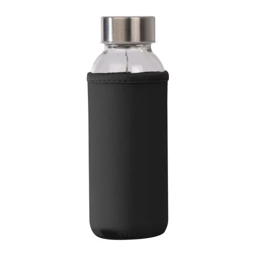 Ivópalack neoprén tokban, 300 ml (ø 5,8 × 17,2 cm, Fekete)