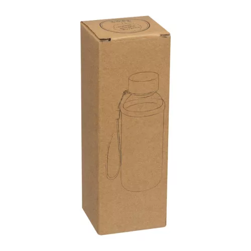 Ivópalack neoprén tokban, 300 ml (ø 5,8 × 17,2 cm, Fekete)