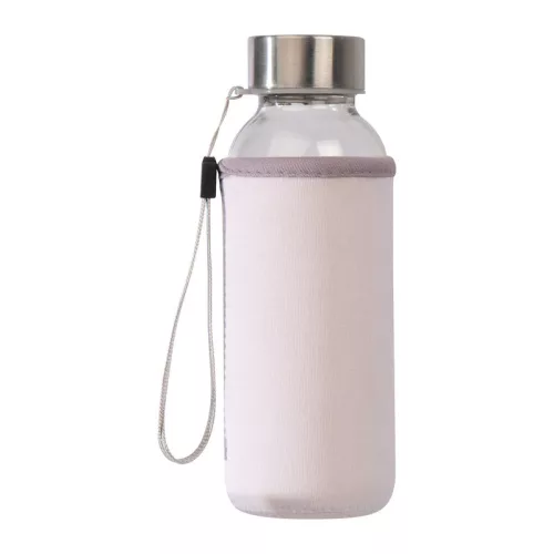 Ivópalack neoprén tokban, 300 ml (ø 5,8 × 17,2 cm, Fehér)