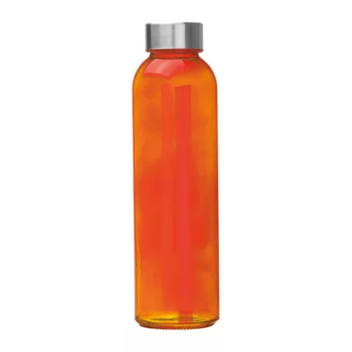 Üveg ivópalack, 500 ml (ø 6,1 × 21,9 cm, Narancssárga)