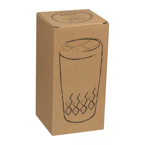 Exkluzív termoszbögre, 300 ml (ø 8 × 16,5 cm, Sötétszürke)