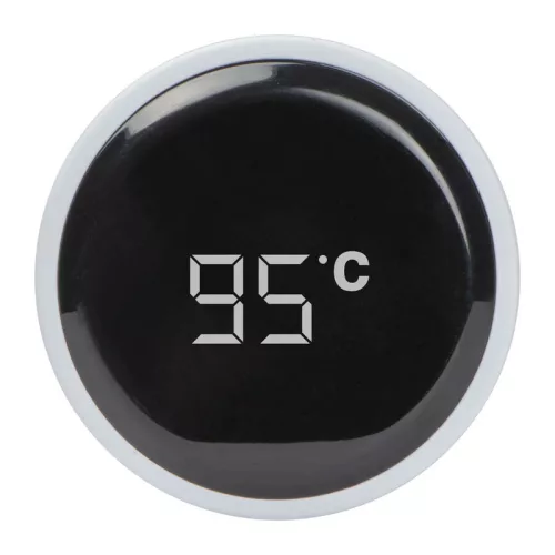 Hőmérséklet kijelzős termosz, 450 ml (ø 6,3 × 23,3 cm, Fehér)