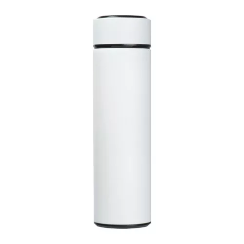 Hőmérséklet kijelzős termosz, 450 ml (ø 6,3 × 23,3 cm, Fehér)