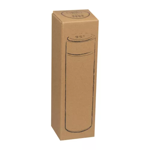 Hőmérséklet kijelzős termosz, 450 ml (ø 6,3 × 23,3 cm, Fehér)