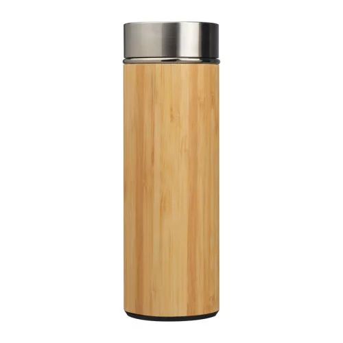 Acél termosz bambusz bevonattal, 350 ml