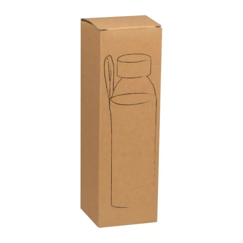 Üveg ivópalack juta tokban, 500 ml