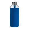 Üveg ivópalack neoprén tokban, 1000 ml (ø 8,5 × 24,5 cm, Kék)