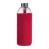 Üveg ivópalack neoprén tokban, 1000 ml (ø 8,5 × 24,5 cm, Piros)
