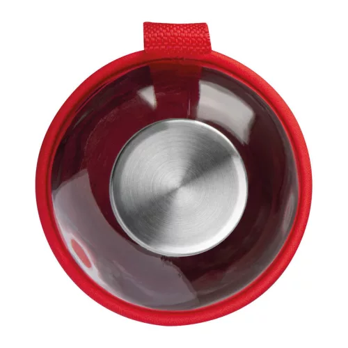 Üveg ivópalack neoprén tokban, 1000 ml (ø 8,5 × 24,5 cm, Piros)
