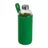 Üveg ivópalack neoprén tokban, 1000 ml (ø 8,5 × 24,5 cm, Zöld)