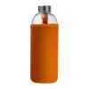 Üveg ivópalack neoprén tokban, 1000 ml (ø 8,5 × 24,5 cm, Narancssárga)
