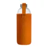 Üveg ivópalack neoprén tokban, 1000 ml (ø 8,5 × 24,5 cm, Narancssárga)