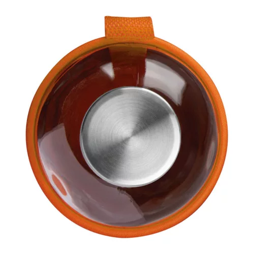 Üveg ivópalack neoprén tokban, 1000 ml (ø 8,5 × 24,5 cm, Narancssárga)