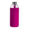 Üveg ivópalack neoprén tokban, 1000 ml (ø 8,5 × 24,5 cm, Rózsaszín)