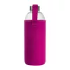 Üveg ivópalack neoprén tokban, 1000 ml (ø 8,5 × 24,5 cm, Rózsaszín)
