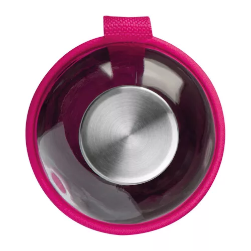 Üveg ivópalack neoprén tokban, 1000 ml (ø 8,5 × 24,5 cm, Rózsaszín)