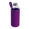 Üveg ivópalack neoprén tokban, 1000 ml (ø 8,5 × 24,5 cm, Lila)