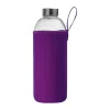 Üveg ivópalack neoprén tokban, 1000 ml (ø 8,5 × 24,5 cm, Lila)