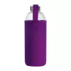 Üveg ivópalack neoprén tokban, 1000 ml (ø 8,5 × 24,5 cm, Lila)