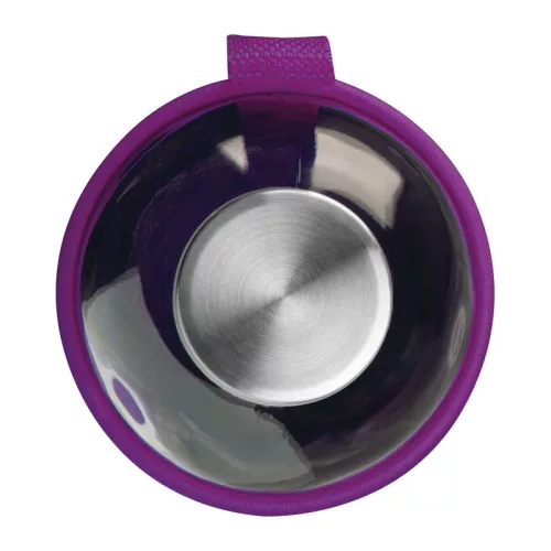 Üveg ivópalack neoprén tokban, 1000 ml (ø 8,5 × 24,5 cm, Lila)