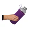 Üveg ivópalack neoprén tokban, 1000 ml (ø 8,5 × 24,5 cm, Lila)