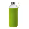Üveg ivópalack neoprén tokban, 1000 ml (ø 8,5 × 24,5 cm, Világos Zöld)