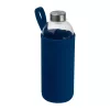 Üveg ivópalack neoprén tokban, 1000 ml (ø 8,5 × 24,5 cm, Sötétkék)