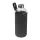 Üveg ivópalack neoprén tokban, 1000 ml (ø 8,5 x 24,5 cm, Sötétszürke)