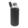 Üveg ivópalack neoprén tokban, 1000 ml (ø 8,5 x 24,5 cm, Sötétszürke)