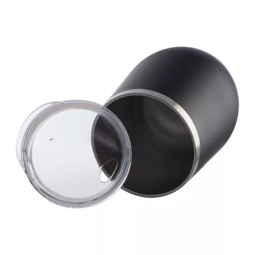 Vákuumszigetelt termoszbögre, 300 ml (ø 8 × 11,2 cm, Fekete)