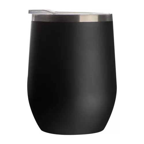 Vákuumszigetelt termoszbögre, 300 ml (ø 8 × 11,2 cm, Fekete)