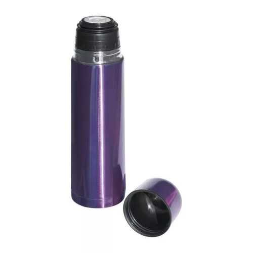 Rozsdamentes acél termosz, 500 ml (ø 7 × 23,5 cm, Lila)