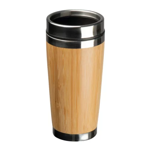 Bambusz termosz és bögre szett, 400+350 ml