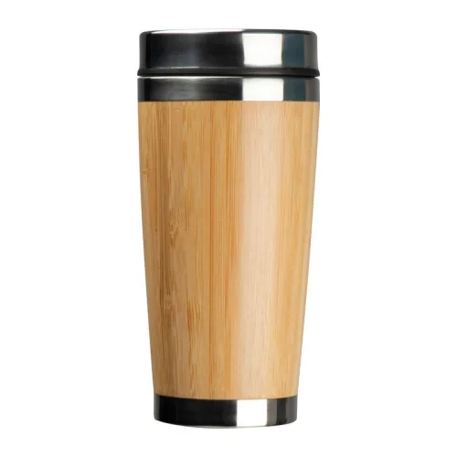 Bambusz termosz és bögre szett, 400+350 ml
