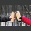 Bambusz termosz és bögre szett, 400+350 ml