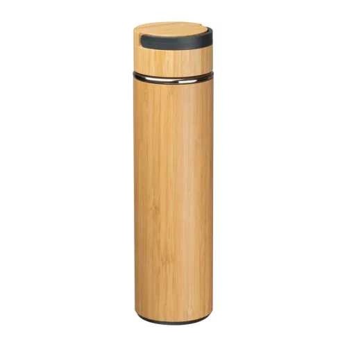 Bambusz termosz teaszűrővel, 500 ml