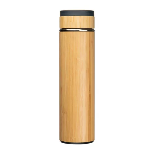 Bambusz termosz teaszűrővel, 500 ml