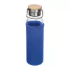 Üveg ivópalack neoprén tokban, 600 ml (ø 7 x 24,5 cm, Kék)