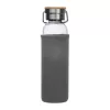 Üveg ivópalack neoprén tokban, 600 ml (ø 7 x 24,5 cm, Szürke)