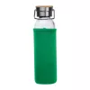 Üveg ivópalack neoprén tokban, 600 ml (ø 7 x 24,5 cm, Zöld)