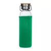 Üveg ivópalack neoprén tokban, 600 ml (ø 7 x 24,5 cm, Zöld)