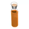 Üveg ivópalack neoprén tokban, 600 ml (ø 7 x 24,5 cm, Narancssárga)