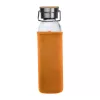 Üveg ivópalack neoprén tokban, 600 ml (ø 7 x 24,5 cm, Narancssárga)