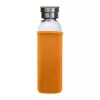 Üveg ivópalack neoprén tokban, 600 ml (ø 7 x 24,5 cm, Narancssárga)
