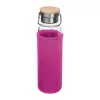 Üveg ivópalack neoprén tokban, 600 ml (ø 7 x 24,5 cm, Rózsaszín)