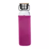Üveg ivópalack neoprén tokban, 600 ml (ø 7 x 24,5 cm, Rózsaszín)