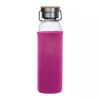 Üveg ivópalack neoprén tokban, 600 ml (ø 7 x 24,5 cm, Rózsaszín)