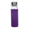 Üveg ivópalack neoprén tokban, 600 ml (ø 7 x 24,5 cm, Lila)