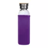 Üveg ivópalack neoprén tokban, 600 ml (ø 7 x 24,5 cm, Lila)